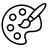 Star shape black silhouette